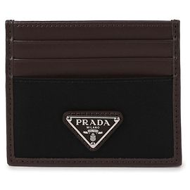 Prada Kartenetui mit Dreieck-Logo