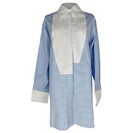 Loewe Pinstripe-Hemd aus blauer Baumwolle