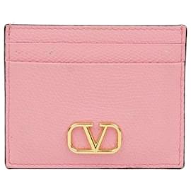 Porte-cartes Signature Logo Rose - Valentino Garavani