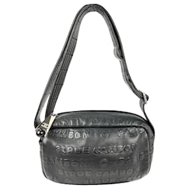 Borsa a tracolla vintage Chanel Unlimited Camera in pelle di agnello nera
