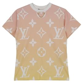 Kurzärmeliges T-Shirt mit Logo-Ketten-Dekoration - Louis Vuitton