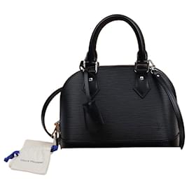 Louis Vuitton Borsa a mano e a tracolla Alma Bb Epi Leather Black