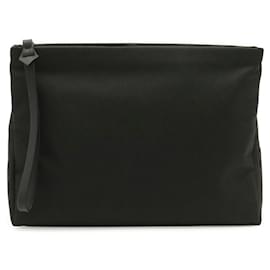 Clutch in nylon e pelle Bottega Veneta