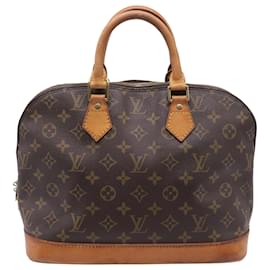 Borsa Louis Vuitton Monogram Alma PM in tela marrone