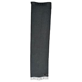 Sciarpa con frange Acne Studios in lana grigia