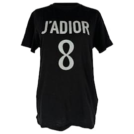 Camiseta J'Adior 8 en algodón negro Christian Dior