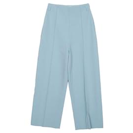 Hermès Weite Hose aus Wolle Blau