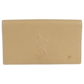 Cintura in pelle beige Jeur Flap Clutch - Saint Laurent