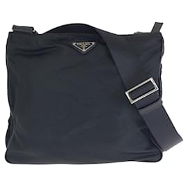 Borsa a tracolla in nylon Tessuto Saffiano e pelle Prada