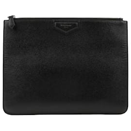 Clutch Antigona in pelle nera grande - Givenchy