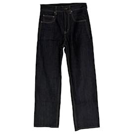 Vaqueros de pierna recta Saint Laurent en algodón azul oscuro