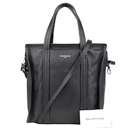Balenciaga Piccola borsa tote e borsa a tracolla Bazar in pelle nera