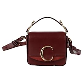 Chloé Mini Tote und Schultertasche aus braunem Sepia-Leder