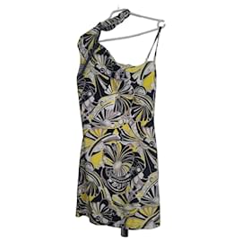 Asymmetrisches Kleid mit Print - Coperni