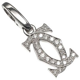 Pendente Charm 2C di Cartier in oro bianco 18K