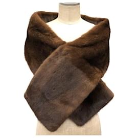 Sciarpa in visone CELINE Tippet marrone - Céline