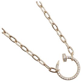 Collana Juste un Clou Pave in oro rosa 18K di Cartier