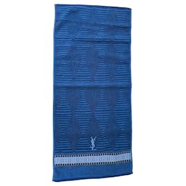 Serviette d'invité Yves Saint Laurent en coton bleu