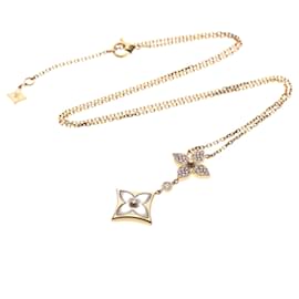 Louis Vuitton Color Blossom Lariat 18K Rose Gold con Madreperla e Diamante