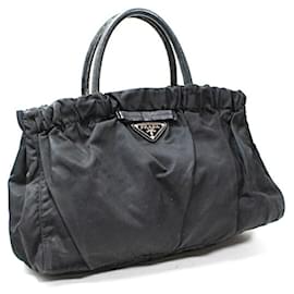 Bolsa Tote de Nylon Preto Prada