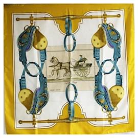 Hermès Pañuelo de seda Hermes Carre 90 - CARRICK A POMPE