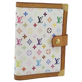 LOUIS VUITTON Monogram Multicolor Agenda PM Planner Cover R21074 Auth 194630