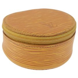 LOUIS VUITTON Epi Ecrin Bijou 8 Jewelry Box Yellow M48229 LV Auth BA14237