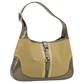 Borsa GUCCI GG Canvas Jackie Sherry Line Gold 001 3306 Auth 192254V