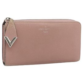 LOUIS VUITTON Portefeuille Comet Long Wallet Leather Pink M63103 LV Auth ar14108
