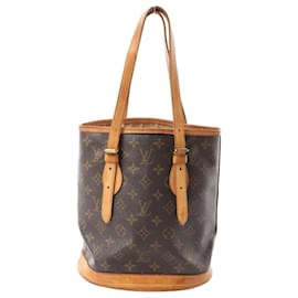 Borsa a tracolla Louis Vuitton Bucket PM Monogram Canvas Marrone M42238