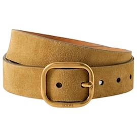 Loewe Gürtel aus Wildleder in der Farbe Rusty GO