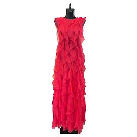 Ralph & Russo Ralph&Russo Fuchsia Pink Seidenkleid