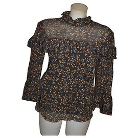 Blusa Ganni de manga larga con estampado floral