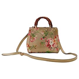 Borsa Gucci Bamboo Shopper con Stampa Floreale
