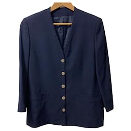 Chaqueta Burberry sin cuello de lana