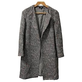 Abrigo de cuello redondo LOOP TWEED Theory