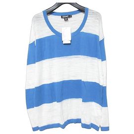 Autre Marque Top de punto de manga larga a rayas DKNY