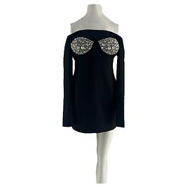 Autre Marque Robe à épaules dénudées à ornements