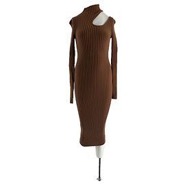 Anine Bing Kleid aus Baumwolle Braun XS