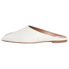 Alaïa Mule a punta aperta in pelle bianca - taglia EU 39 (UK 6)