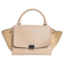 Céline Borsa a tracolla in pelle Trapeze taupe