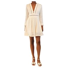 Robe en broderie anglaise blanche - taille UK 8 - Zimmermann