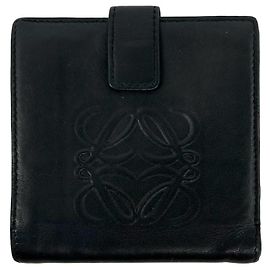 Loewe Anagram Präge-Logo Nappa Leder Bi-fold Mini Wallet