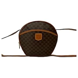 CELINE Vintage Macadam Blazon Triomphe Pattern Mini Schultertasche - Céline