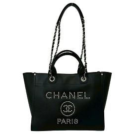 Bolso Tote Chanel Deauville Coco Mark Logo