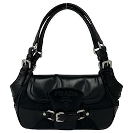 Mini borsa a tracolla in nylon Tessuto e pelle Prada