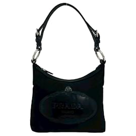 Prada Handtasche aus schwarzem Nylon und Leder