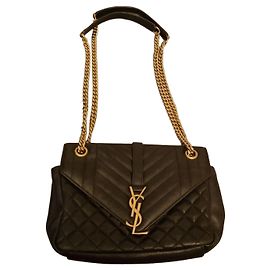 Saint Laurent Loulou Borsa in pelle trapuntata nera