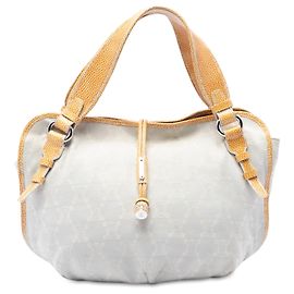 Céline Celine White Macadam Denim Bittersweet Hobo