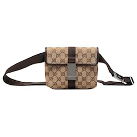 Borsa a tracolla Gucci in tela GG beige